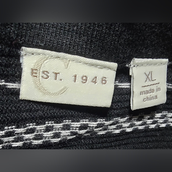 Women's Black/White Striped Skirt Size XL EST. 1945 - Picture 4 of 7